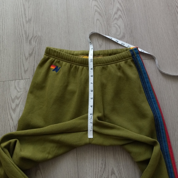 Aviator Nation 5 Stripe Sweatpants Jungle Green L - Picture 9 of 14